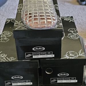 Catalina Clear Woven Slide Sandal - Clear
